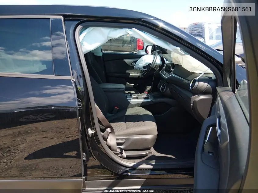 2019 Chevrolet Blazer VIN: 3GNKBBRA5KS681561 Lot: 45573712