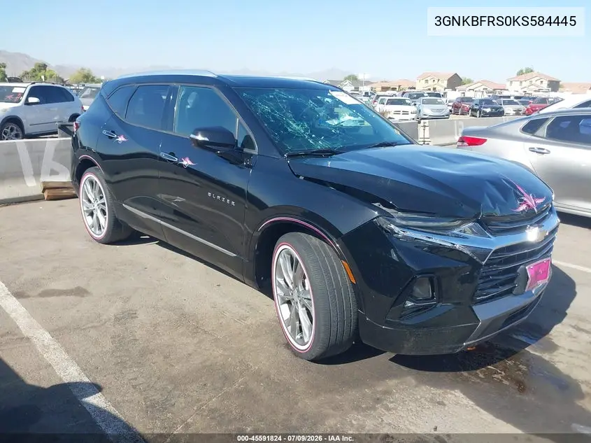 2019 Chevrolet Blazer Premier VIN: 3GNKBFRS0KS584445 Lot: 45591824