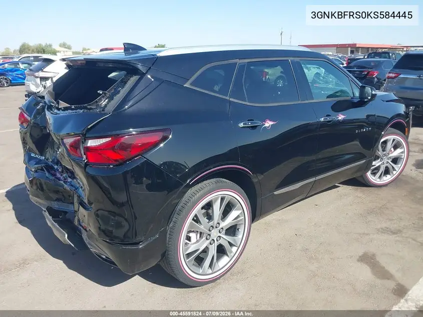 2019 Chevrolet Blazer Premier VIN: 3GNKBFRS0KS584445 Lot: 45591824