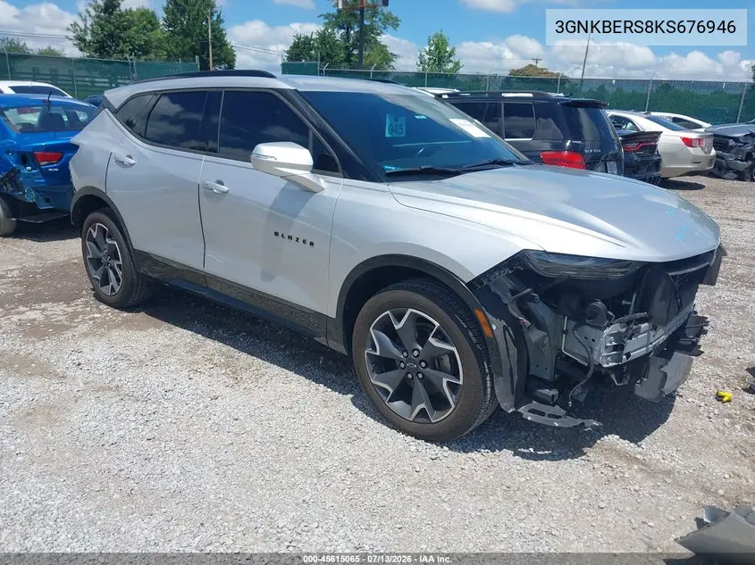 2019 Chevrolet Blazer Rs VIN: 3GNKBERS8KS676946 Lot: 45615065