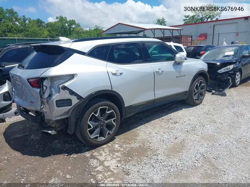 2019 Chevrolet Blazer Rs VIN: 3GNKBERS8KS676946 Lot: 45615065