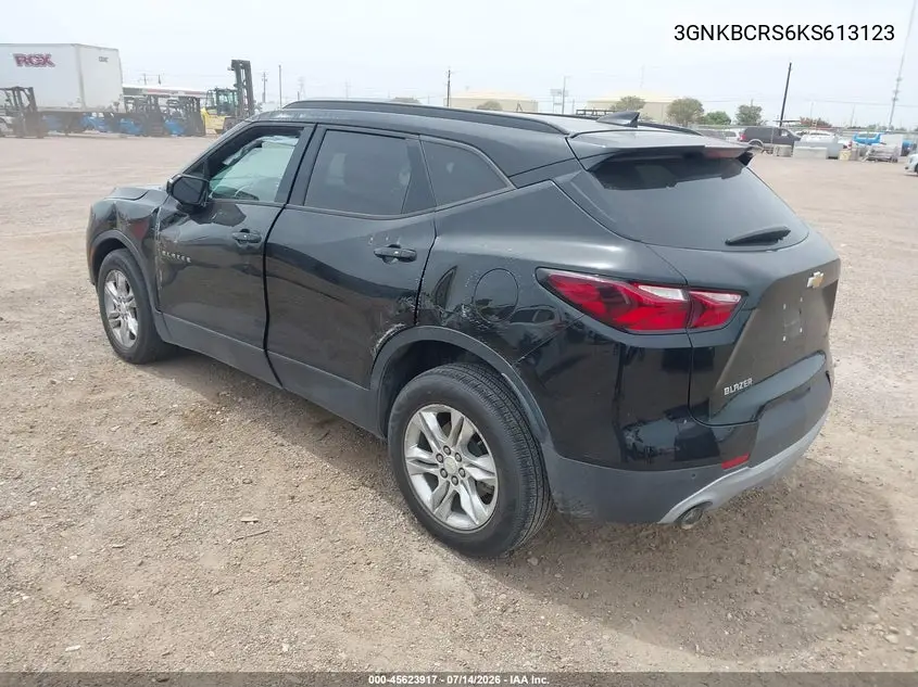 2019 Chevrolet Blazer VIN: 3GNKBCRS6KS613123 Lot: 45623917