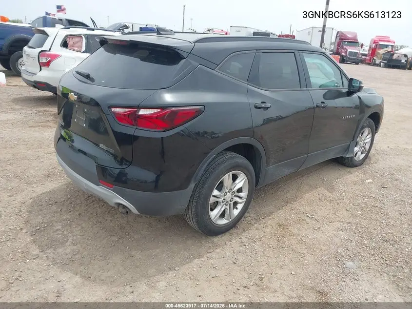 2019 Chevrolet Blazer VIN: 3GNKBCRS6KS613123 Lot: 45623917