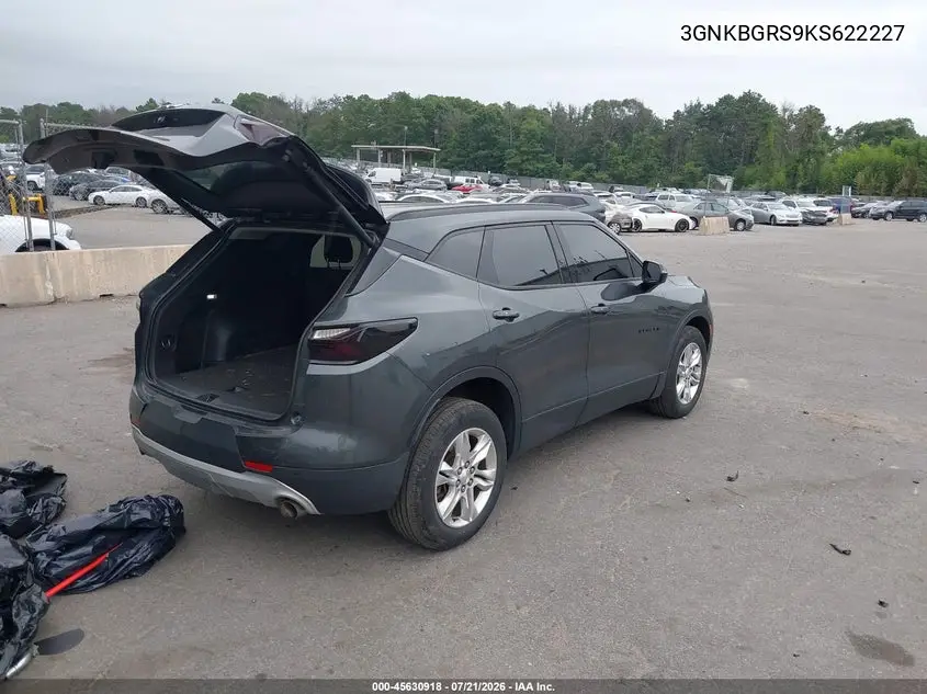 2019 Chevrolet Blazer VIN: 3GNKBGRS9KS622227 Lot: 45630918