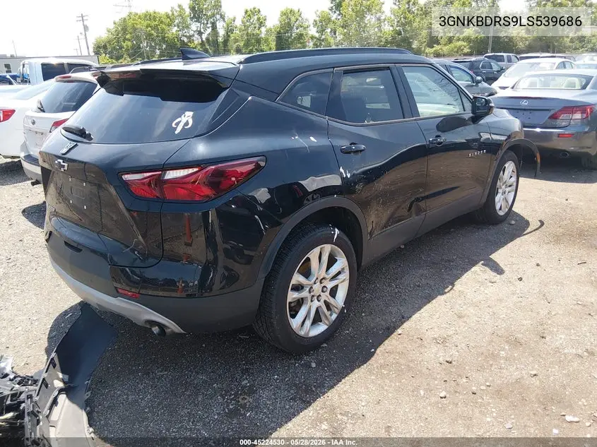 2020 Chevrolet Blazer Fwd 3Lt VIN: 3GNKBDRS9LS539686 Lot: 45224530