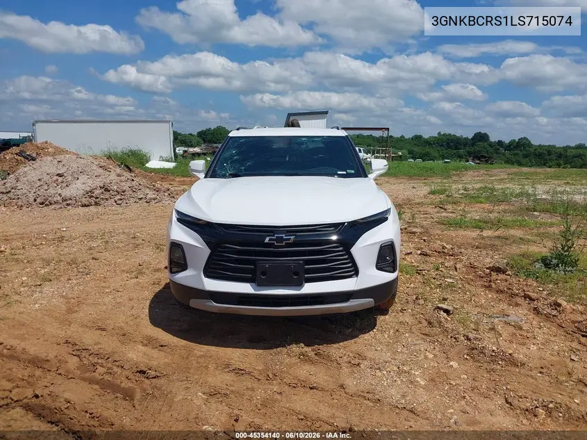 2020 Chevrolet Blazer Fwd 2Lt VIN: 3GNKBCRS1LS715074 Lot: 45354140