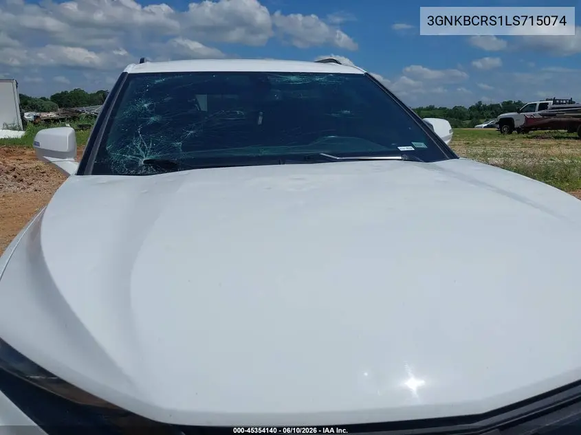 2020 Chevrolet Blazer Fwd 2Lt VIN: 3GNKBCRS1LS715074 Lot: 45354140