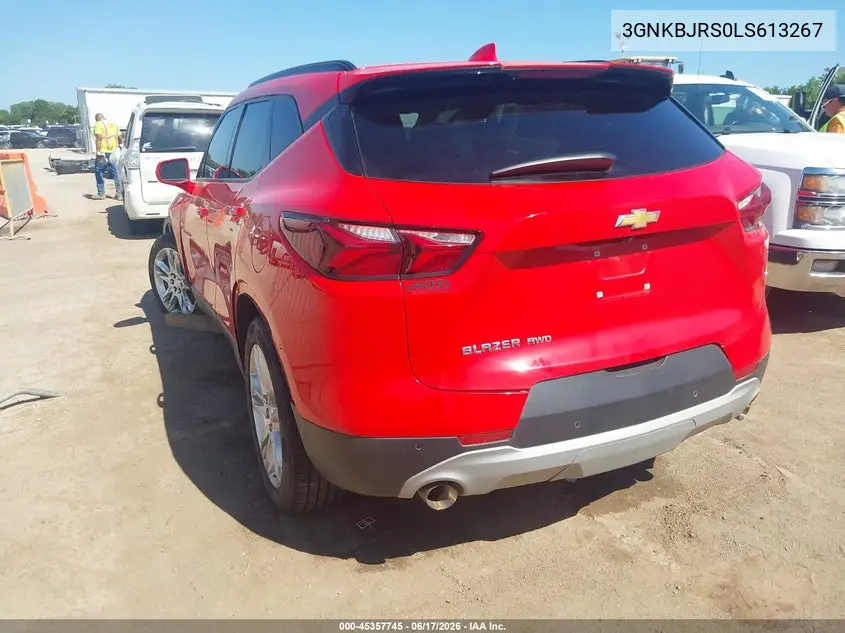 2020 Chevrolet Blazer Awd 3Lt VIN: 3GNKBJRS0LS613267 Lot: 45357745