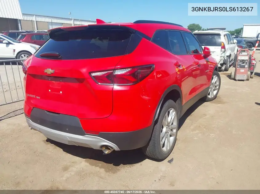 2020 Chevrolet Blazer Awd 3Lt VIN: 3GNKBJRS0LS613267 Lot: 45357745