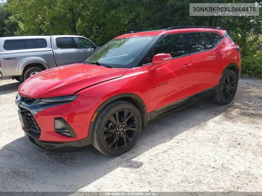 2020 Chevrolet Blazer Rs VIN: 3GNKBKRSXLS668475 Lot: 45364751