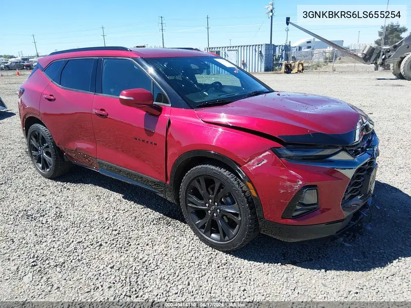 2020 Chevrolet Blazer Awd Rs VIN: 3GNKBKRS6LS655254 Lot: 45414150