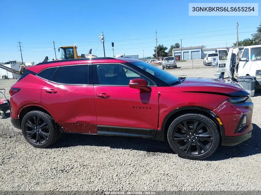 2020 Chevrolet Blazer Awd Rs VIN: 3GNKBKRS6LS655254 Lot: 45414150
