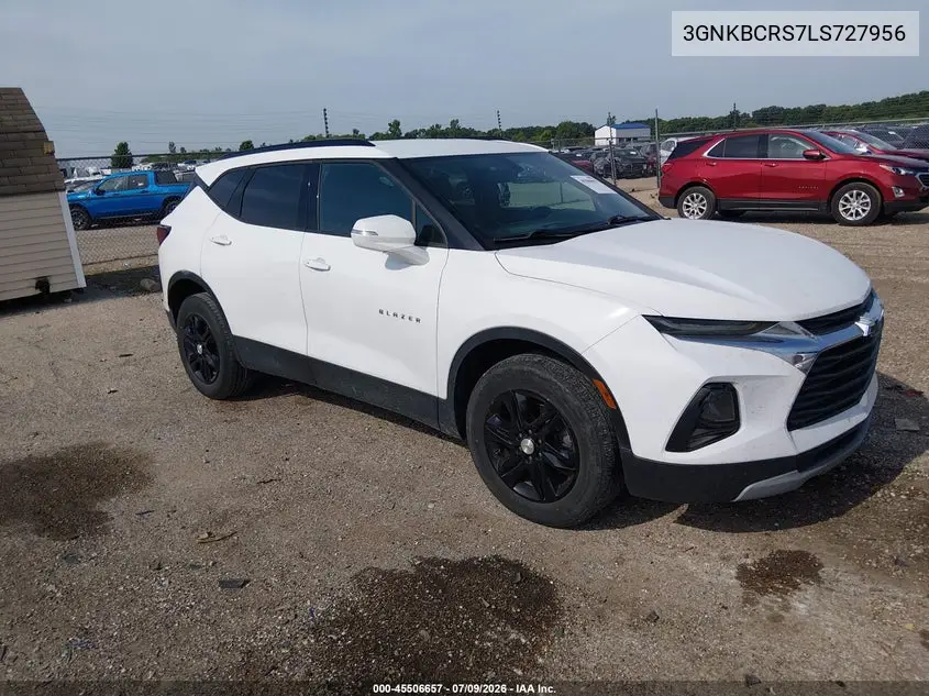 2020 Chevrolet Blazer Fwd 2Lt VIN: 3GNKBCRS7LS727956 Lot: 45506657