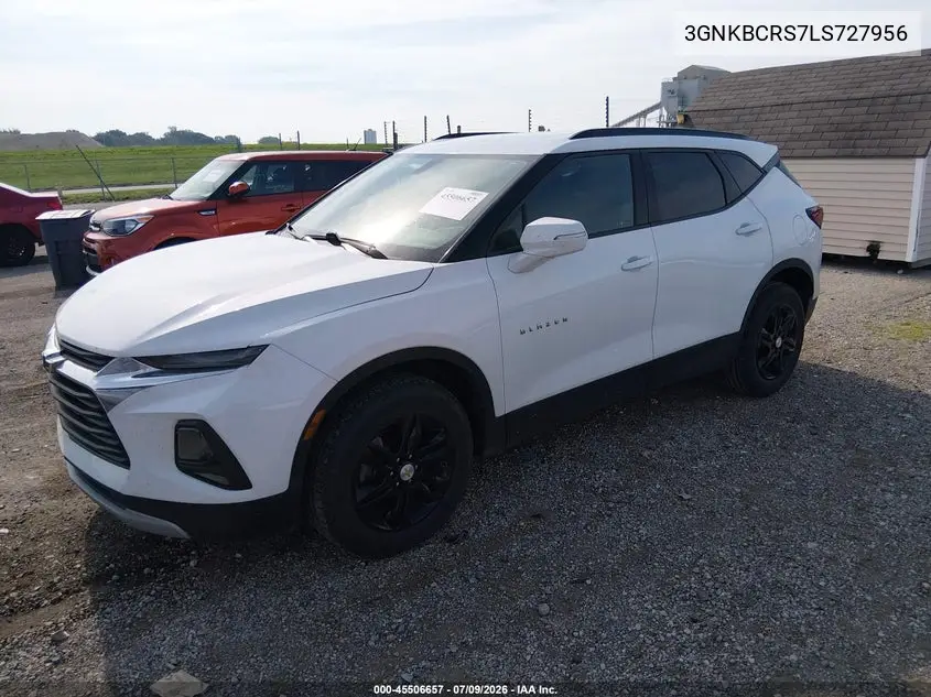 2020 Chevrolet Blazer Fwd 2Lt VIN: 3GNKBCRS7LS727956 Lot: 45506657