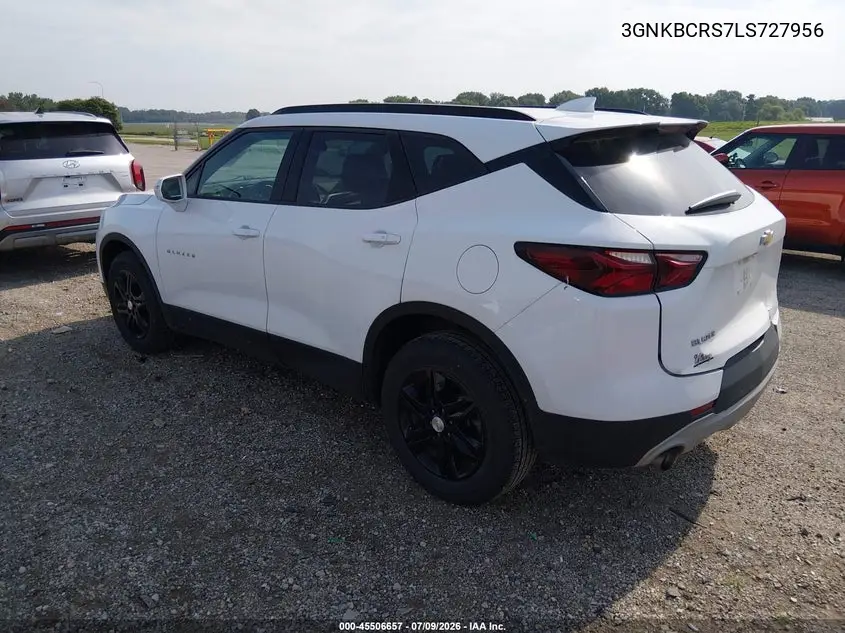 2020 Chevrolet Blazer Fwd 2Lt VIN: 3GNKBCRS7LS727956 Lot: 45506657