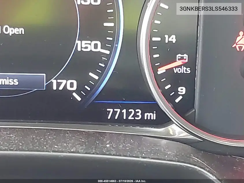 2020 Chevrolet Blazer Fwd Rs VIN: 3GNKBERS3LS546333 Lot: 45514663