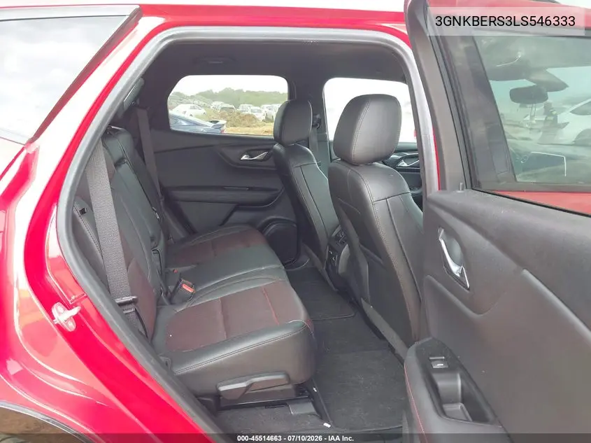 2020 Chevrolet Blazer Fwd Rs VIN: 3GNKBERS3LS546333 Lot: 45514663