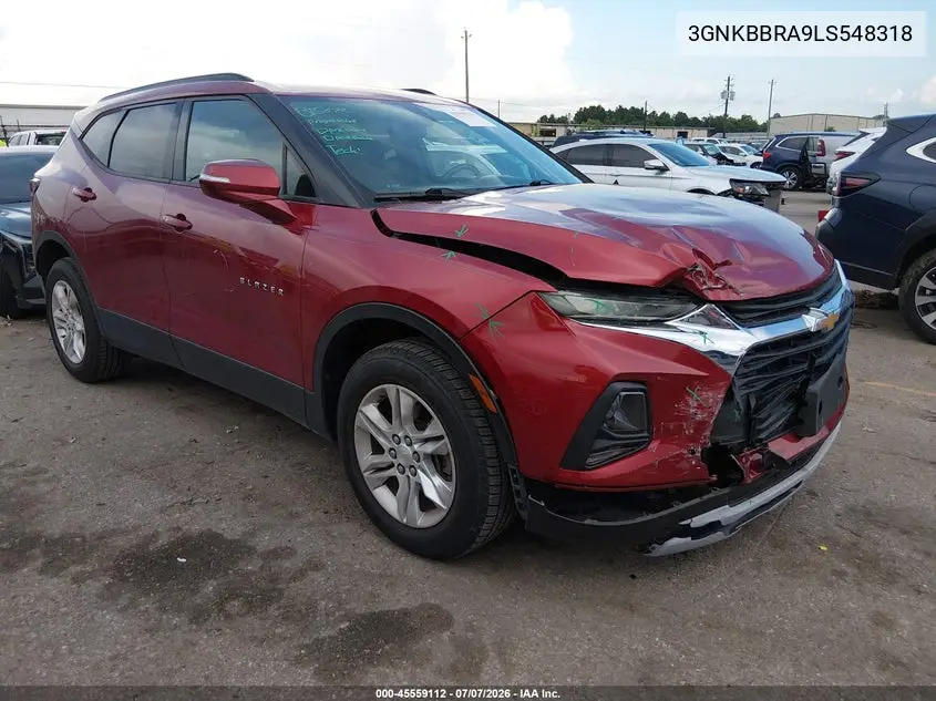 2020 Chevrolet Blazer Fwd 1Lt VIN: 3GNKBBRA9LS548318 Lot: 45559112