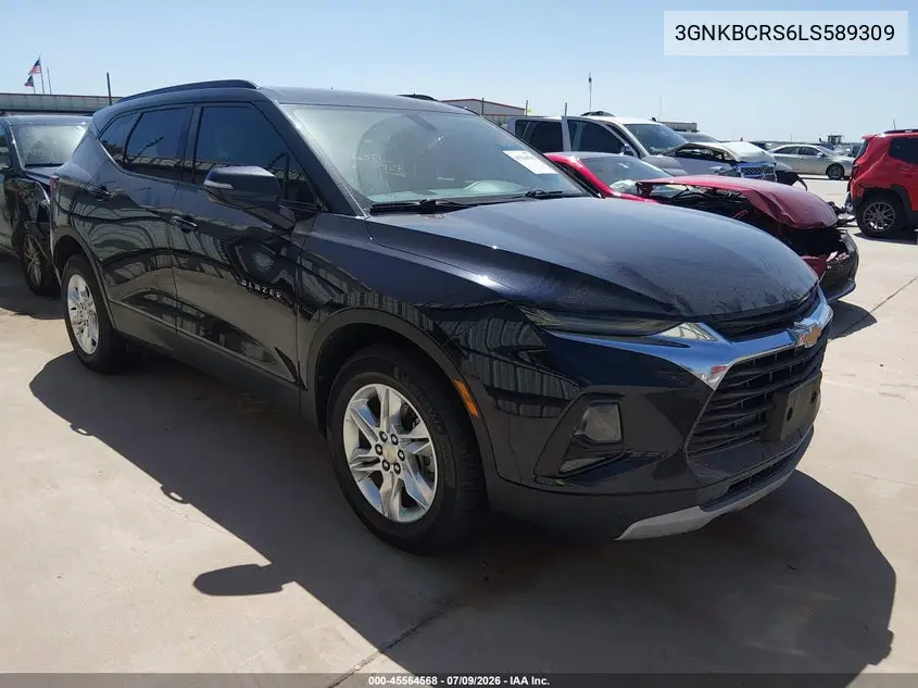 2020 Chevrolet Blazer Fwd 2Lt VIN: 3GNKBCRS6LS589309 Lot: 45564568