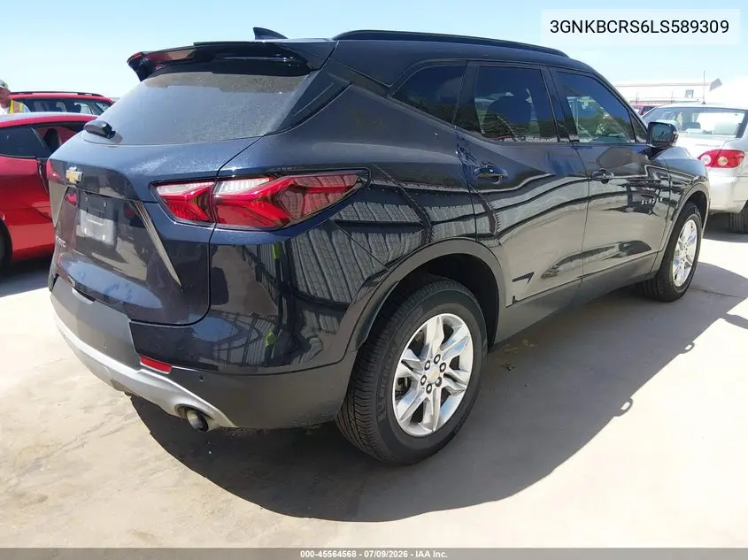 2020 Chevrolet Blazer Fwd 2Lt VIN: 3GNKBCRS6LS589309 Lot: 45564568