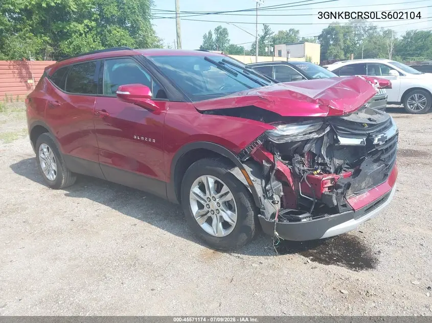 2020 Chevrolet Blazer Fwd 2Lt VIN: 3GNKBCRS0LS602104 Lot: 45571174