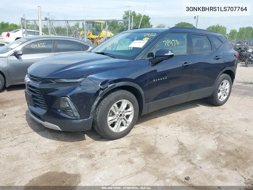 2020 Chevrolet Blazer Awd 2Lt VIN: 3GNKBHRS1LS707764 Lot: 45572430