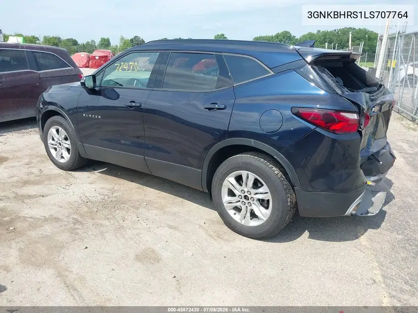 2020 Chevrolet Blazer Awd 2Lt VIN: 3GNKBHRS1LS707764 Lot: 45572430