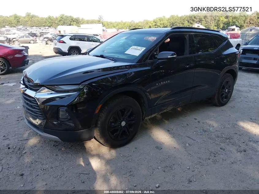 2020 Chevrolet Blazer Fwd 3Lt VIN: 3GNKBDRS2LS577521 Lot: 45588462