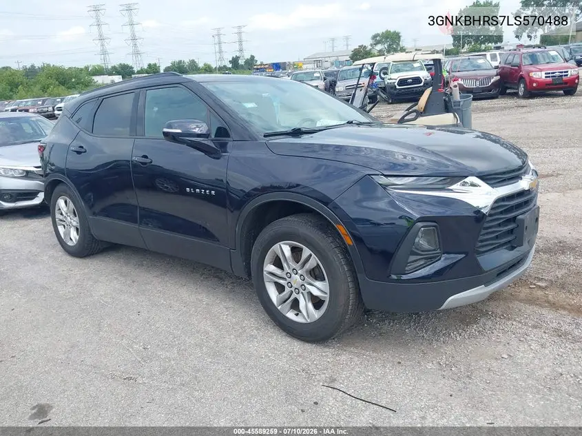 2020 Chevrolet Blazer Awd 2Lt VIN: 3GNKBHRS7LS570488 Lot: 45589259