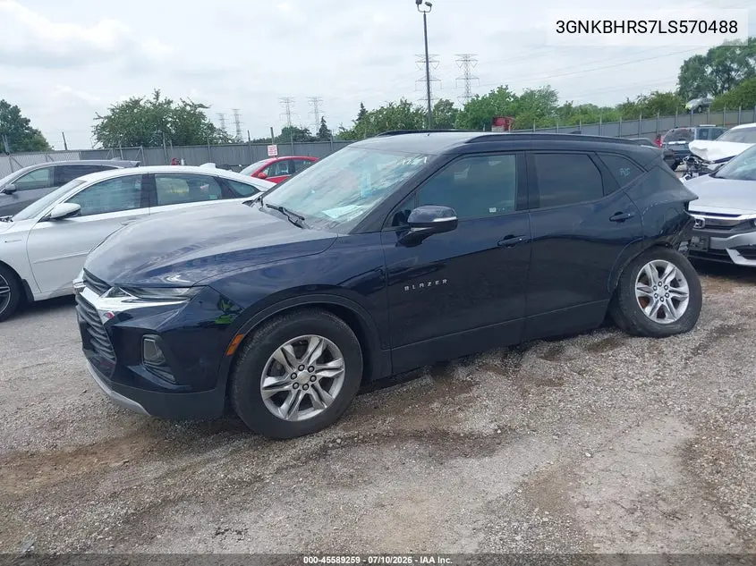 2020 Chevrolet Blazer Awd 2Lt VIN: 3GNKBHRS7LS570488 Lot: 45589259
