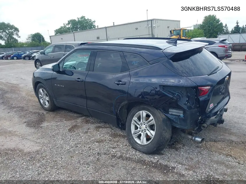 2020 Chevrolet Blazer Awd 2Lt VIN: 3GNKBHRS7LS570488 Lot: 45589259