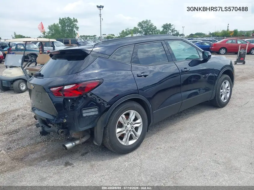 2020 Chevrolet Blazer Awd 2Lt VIN: 3GNKBHRS7LS570488 Lot: 45589259