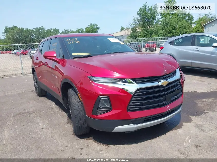2020 Chevrolet Blazer Fwd 1Lt VIN: 3GNKBBRA7LS668070 Lot: 45590258