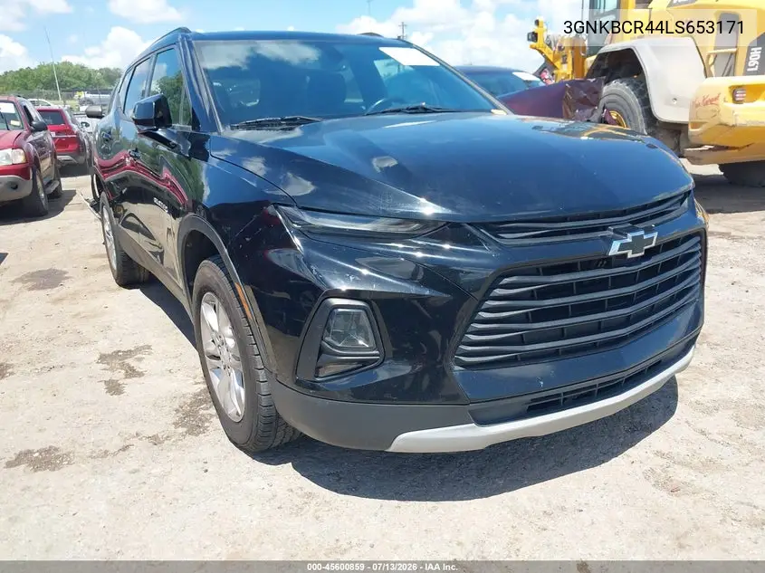2020 Chevrolet Blazer Fwd 2Lt VIN: 3GNKBCR44LS653171 Lot: 45600859