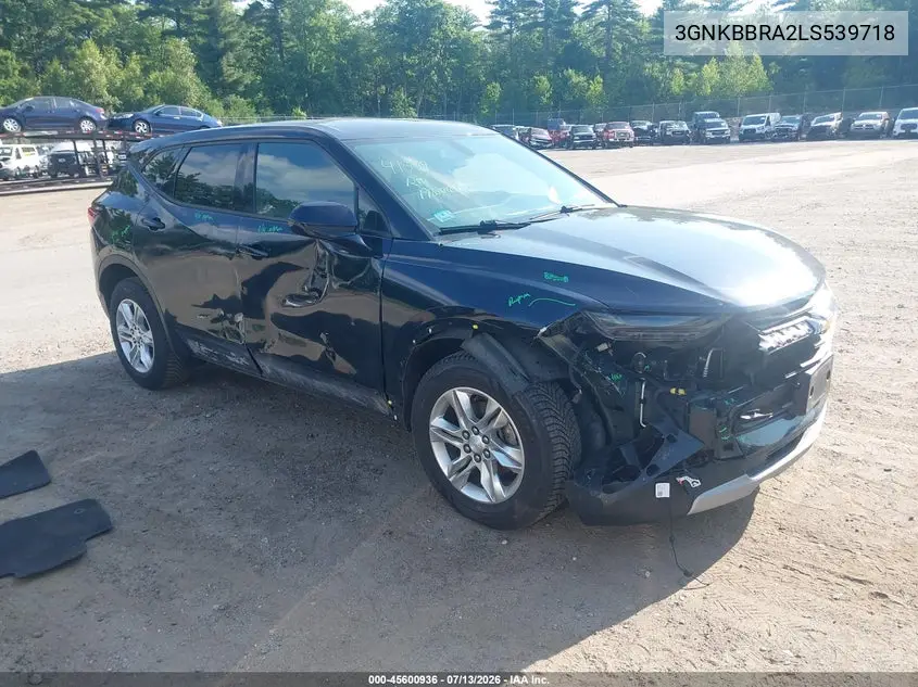 2020 Chevrolet Blazer Fwd 1Lt VIN: 3GNKBBRA2LS539718 Lot: 45600936