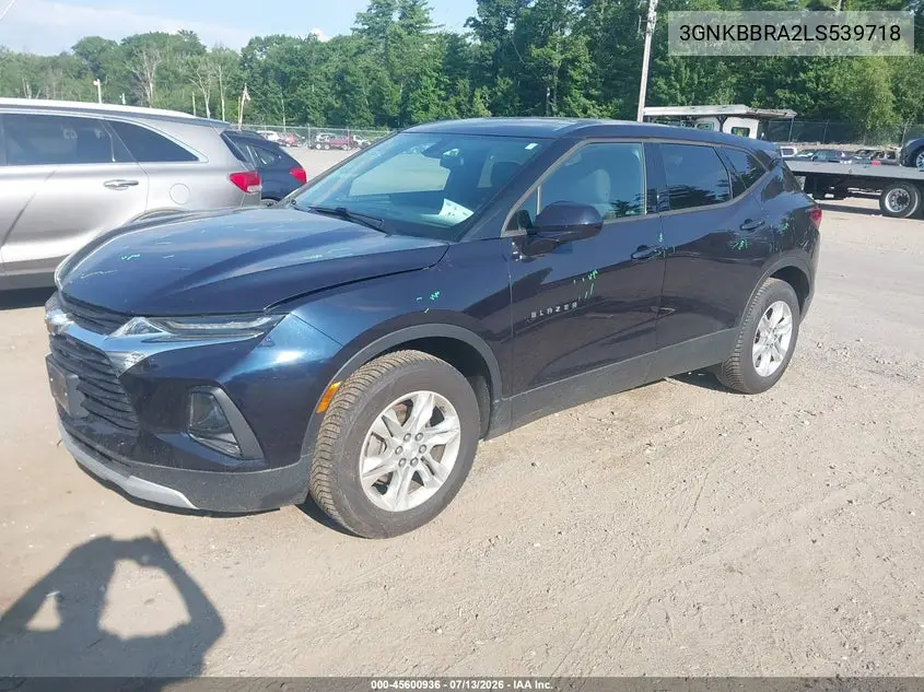 2020 Chevrolet Blazer Fwd 1Lt VIN: 3GNKBBRA2LS539718 Lot: 45600936