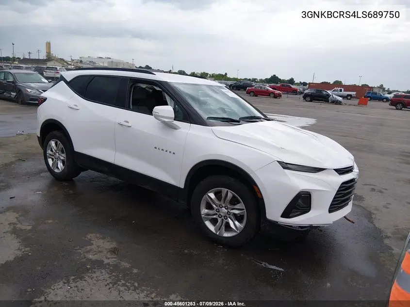2020 Chevrolet Blazer Fwd 2Lt VIN: 3GNKBCRS4LS689750 Lot: 45601253