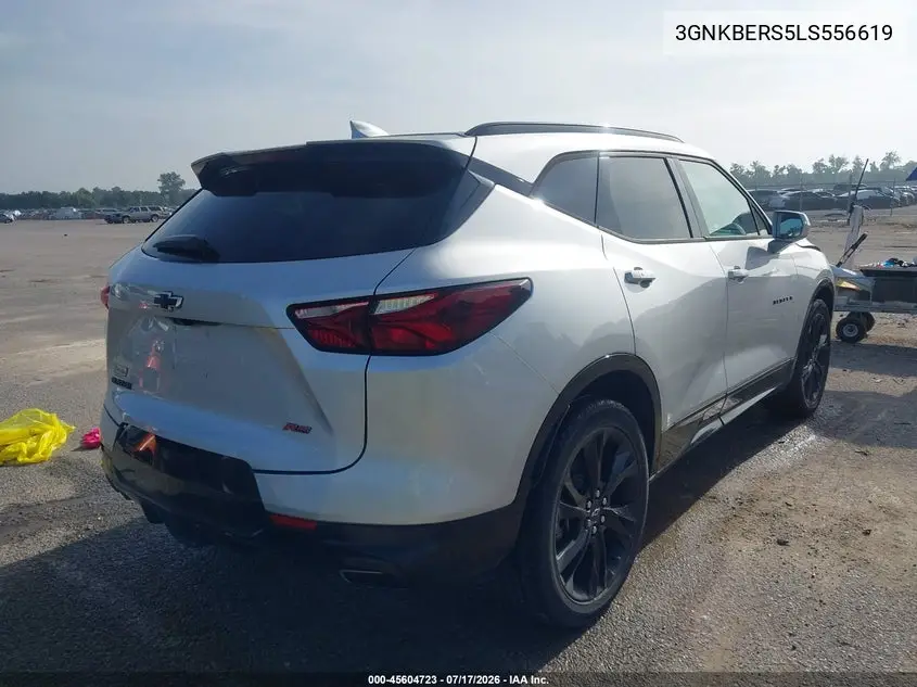 2020 Chevrolet Blazer Fwd Rs VIN: 3GNKBERS5LS556619 Lot: 45604723