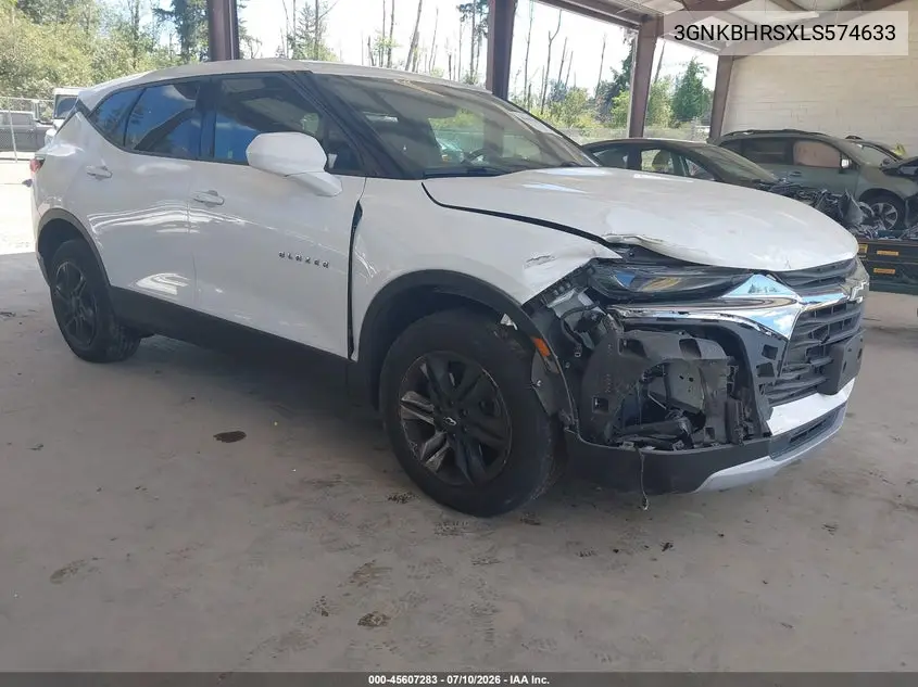 2020 Chevrolet Blazer Awd 2Lt VIN: 3GNKBHRSXLS574633 Lot: 45607283
