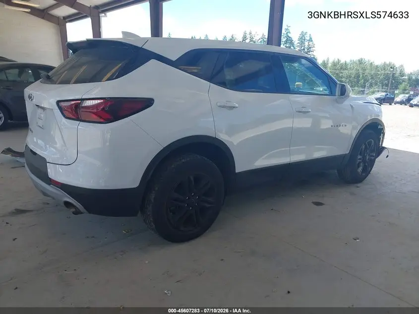 2020 Chevrolet Blazer Awd 2Lt VIN: 3GNKBHRSXLS574633 Lot: 45607283