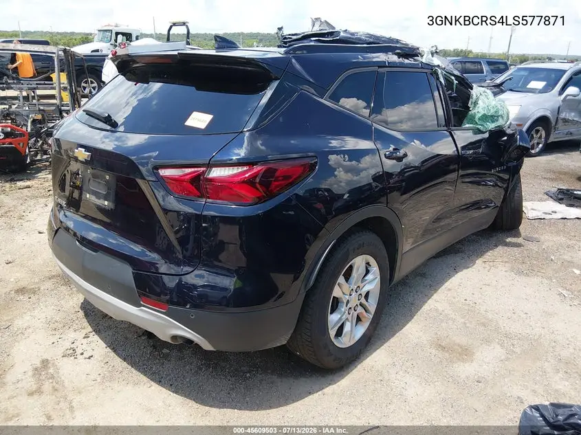 2020 Chevrolet Blazer Fwd 2Lt VIN: 3GNKBCRS4LS577871 Lot: 45609503