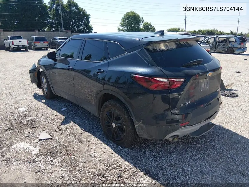 2020 Chevrolet Blazer Fwd 2Lt VIN: 3GNKBCRS7LS704144 Lot: 45623143