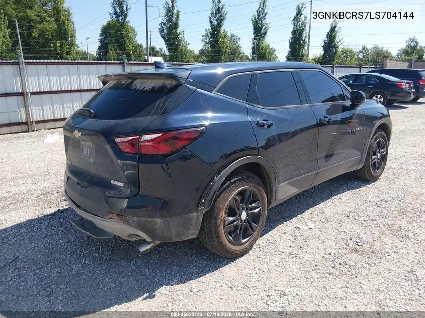 2020 Chevrolet Blazer Fwd 2Lt VIN: 3GNKBCRS7LS704144 Lot: 45623143