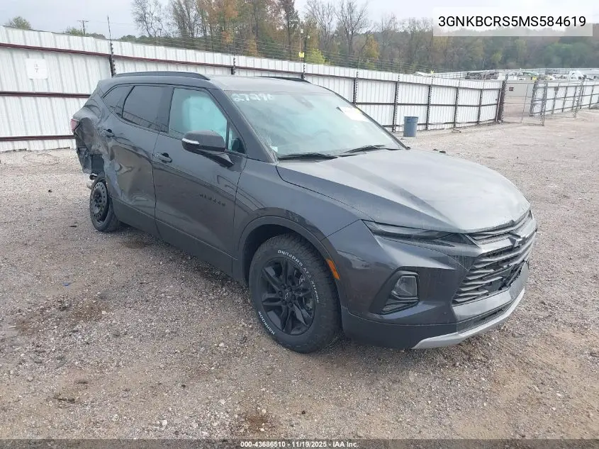 3GNKBCRS5MS584619 2021 Chevrolet Blazer Fwd 2Lt