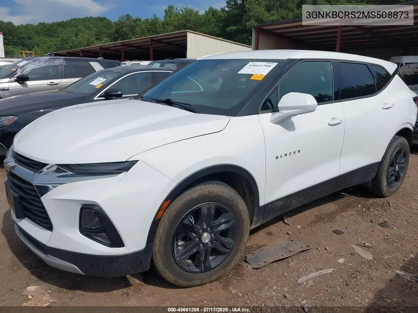 2021 Chevrolet Blazer Fwd 2Lt VIN: 3GNKBCRS2MS508873 Lot: 45661288