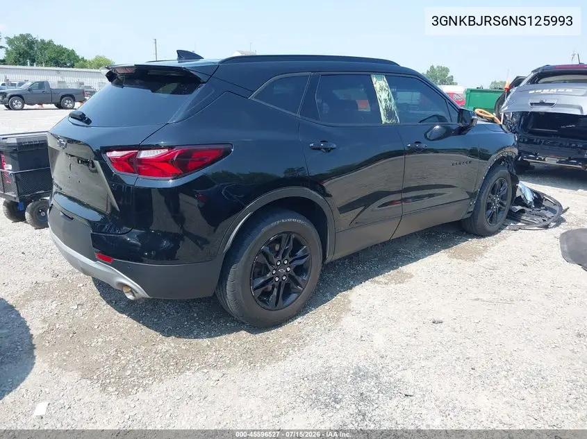 2022 Chevrolet Blazer Awd 3Lt VIN: 3GNKBJRS6NS125993 Lot: 45596527