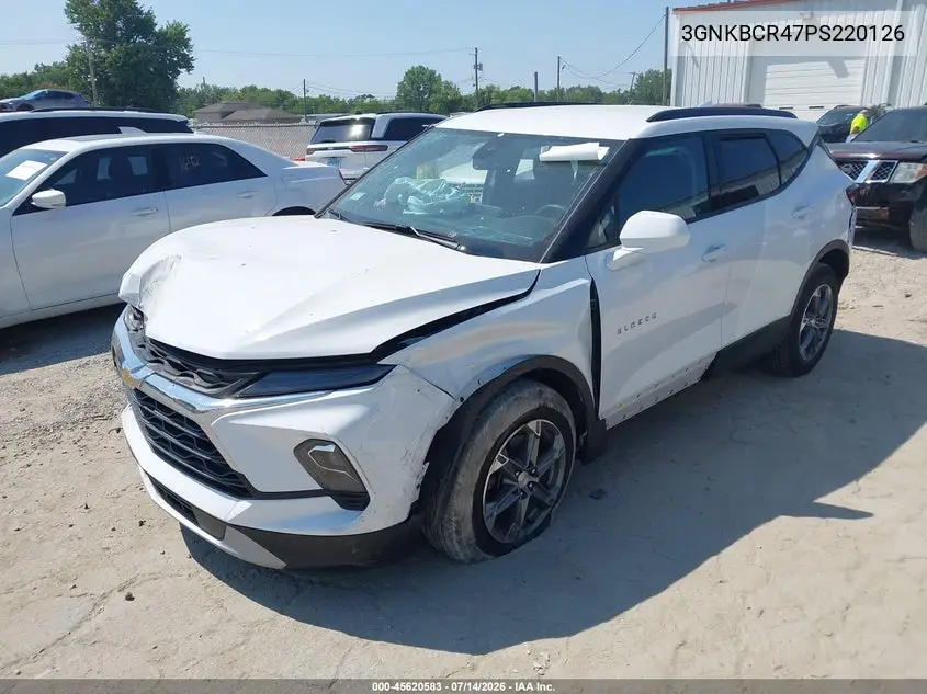 2023 Chevrolet Blazer Fwd 2Lt VIN: 3GNKBCR47PS220126 Lot: 45620583