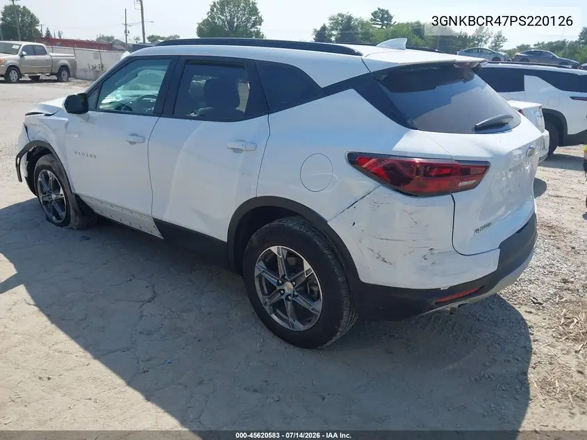 2023 Chevrolet Blazer Fwd 2Lt VIN: 3GNKBCR47PS220126 Lot: 45620583