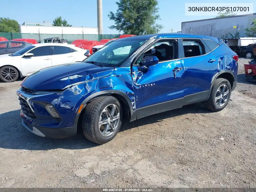 2023 Chevrolet Blazer Fwd 2Lt VIN: 3GNKBCR43PS107001 Lot: 45674125