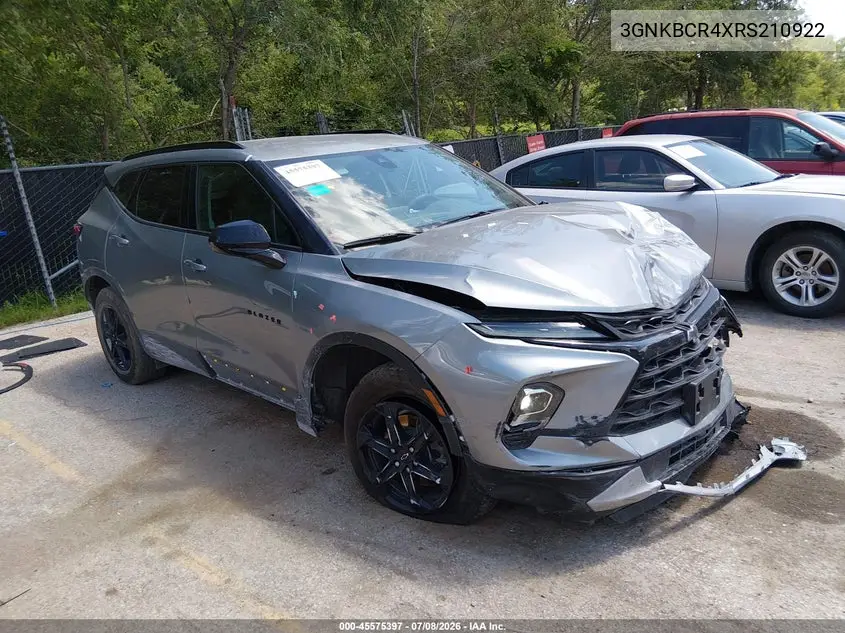 2024 Chevrolet Blazer Fwd 2Lt VIN: 3GNKBCR4XRS210922 Lot: 45575397